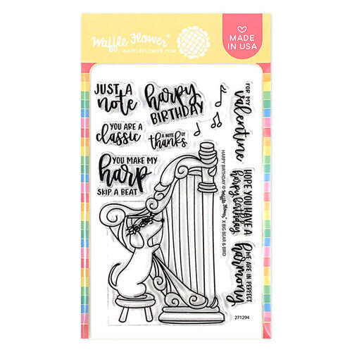 Waffle Flower Crafts - Clear Photopolymer Stamps - Harpy Birthday