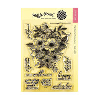 Waffle Flower Crafts - Clear Photopolymer Stamps - Blossoms