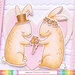 Waffle Flower Crafts - Clear Photopolymer Stamps - Love You Bunnies