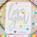 Waffle Flower Crafts - Clear Photopolymer Stamps - Oversized Love