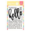 Waffle Flower Crafts - Clear Photopolymer Stamps - Oversized Hello
