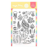 Waffle Flower Crafts - Clear Photopolymer Stamps - Mermaid Mail