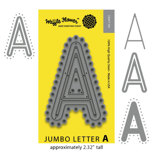 Waffle Flower Crafts - Craft Dies - Jumbo Letter - A