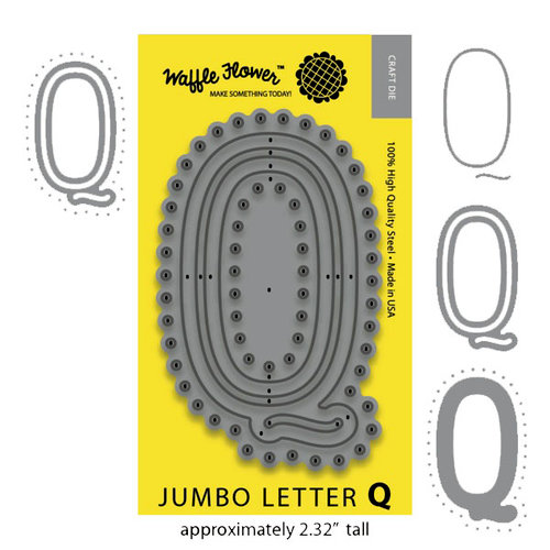 Waffle Flower Crafts - Craft Dies - Jumbo Letter Q