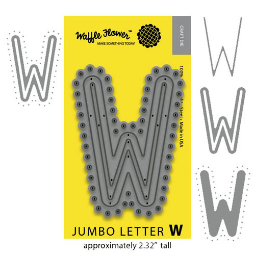 Waffle Flower Crafts - Craft Dies - Jumbo Letter W