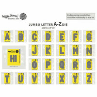 Waffle Flower Crafts - Craft Dies - Jumbo Letters A-Z Set