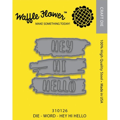 Waffle Flower Crafts - Craft Dies - Hey Hi Hello