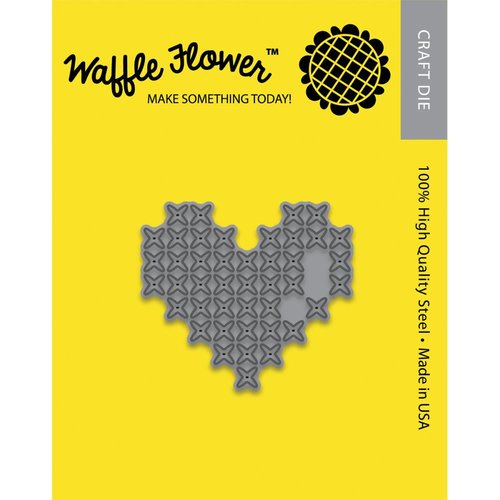 Waffle Flower Crafts - Craft Dies - Cross Stitched Heart