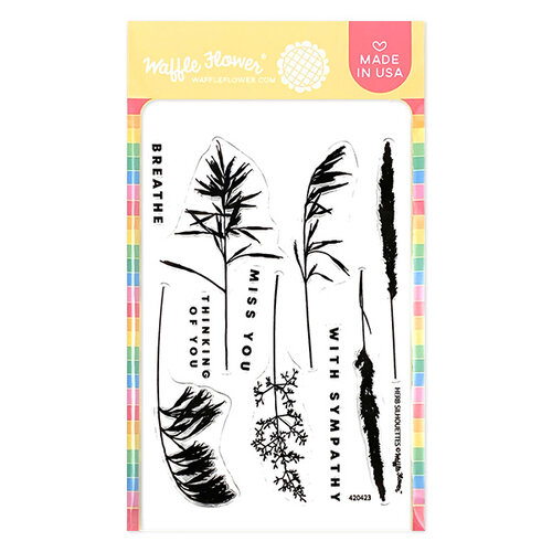 Waffle Flower Crafts - Clear Photopolymer Stamps - Herb Silhouettes