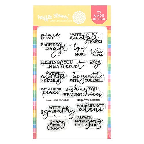 Waffle Flower Crafts - Clear Photopolymer Stamps - Tender Thoughts