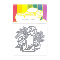 Waffle Flower Crafts - Hearts and Roses Collection - Craft Dies - Love Letter Outline