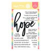 Waffle Flower Crafts - Hope Collection - Clear Photopolymer Stamps - Oversized Hope