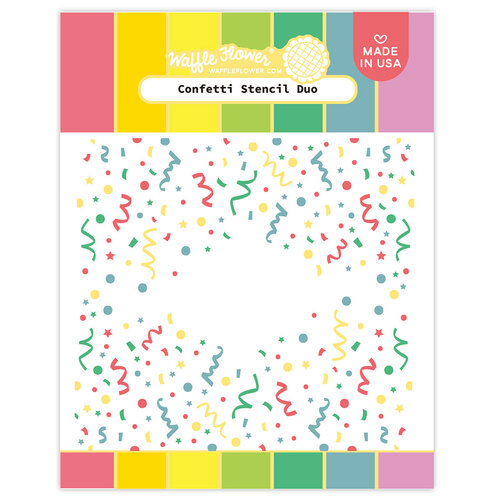 Waffle Flower Crafts - Stencils - Confetti Duo