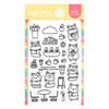 Waffle Flower Crafts - Clear Photopolymer Stamps - Coffee Shop Hamsters