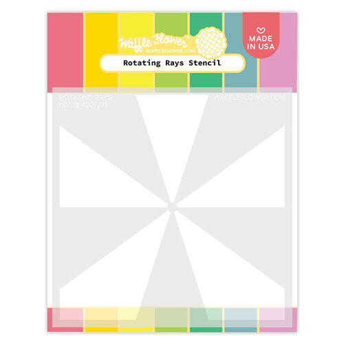 Waffle Flower Crafts - Stencils - Rotating Rays