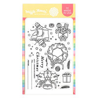 Waffle Flower Crafts - Clear Photopolymer Stamps - Christmas Tag Elements