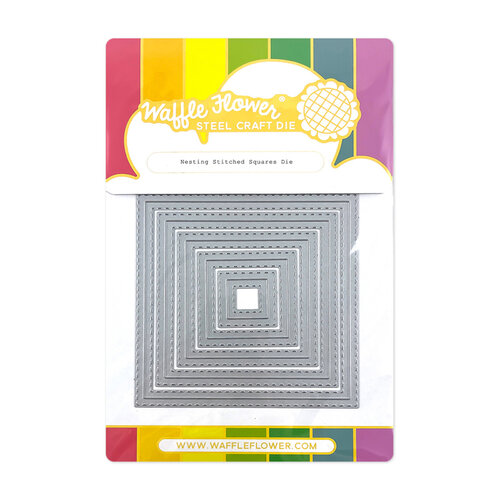 Waffle Flower Crafts - Craft Dies - Nesting Stitched Squares