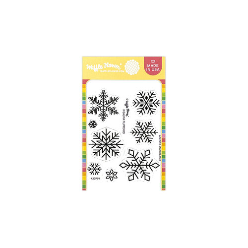 Waffle Flower Crafts - Clear Photopolymer Stamps - Galina's Snowflakes