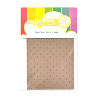 Waffle Flower Crafts - Hot Foil Plate - Tiny Dot