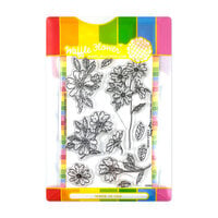 Waffle Flower Crafts - Clear Photopolymer Stamps - Violet and Primrose - February Birth Flower