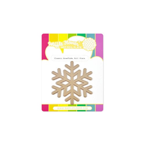 Waffle Flower Crafts - Christmas - Hot Foil Plate - Classic Snowflake