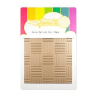 Waffle Flower Crafts - Hot Foil Plate - Woven Pattern