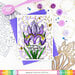 Waffle Flower Crafts - Clear Photopolymer Stamps - Sketched Iris