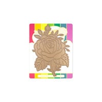 Waffle Flower Crafts - Hot Foil Plate - Sketched Rose