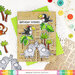 Waffle Flower Crafts - Clear Photopolymer Stamps - Jungle Party