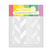 Waffle Flower Crafts - O Christmas Tree Collection - Stencils - Two-step Chevron Trio