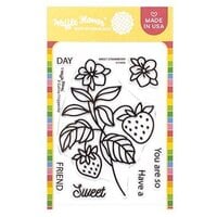 Waffle Flower Crafts - Berry Sweet Collection - Clear Photopolymer Stamps - Sweet Strawberry