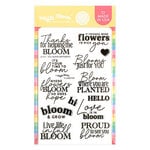 Waffle Flower Crafts - Clear Photopolymer Stamps - Full Bloom Sentiments