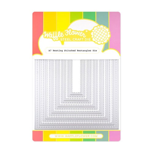 Waffle Flower Crafts - Craft Dies - Stitched Rectangles - A7