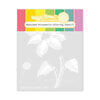 Waffle Flower Crafts - Stencils - Sketched Poinsettia