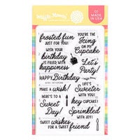 Waffle Flower Crafts - Clear Photopolymer Stamps - Hey Cupcake Sentiments