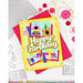 Waffle Flower Crafts - Stencils - Open Book Trio Birthday