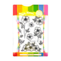 Waffle Flower Crafts - Craft Dies and Clear Photopolymer Stamp Set - Wild Rose