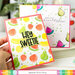Waffle Flower Crafts - Craft Dies and Clear Photopolymer Stamp Set - Fruit Sentiments