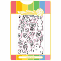 Waffle Flower Crafts - Craft Dies and Acrylic Stamp Set - Spring Time