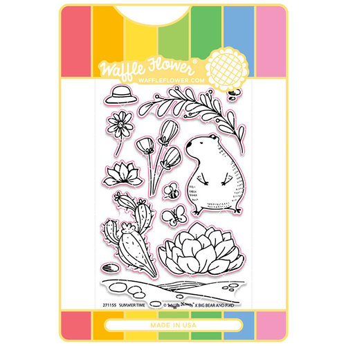 Waffle Flower Crafts - Craft Dies and Acrylic Stamp Set - Summer Time