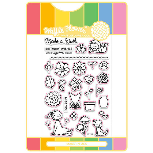 Waffle Flower Crafts - Craft Dies and Acrylic Stamp Set - Wish