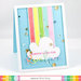 Waffle Flower Crafts - Craft Dies and Acrylic Stamp Set - Rainbows and Rainbow Panel