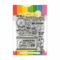 Waffle Flower Crafts - Craft Dies and Acrylic Stamp Set - Gym Rat