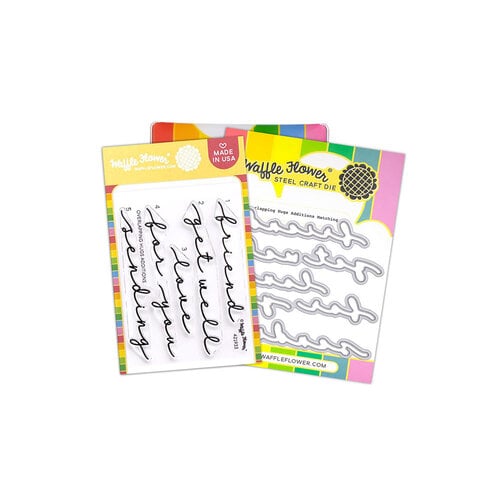 Waffle Flower Crafts - Craft Dies And Clear Photopolymer Stamp Set - Overlapping Hugs Additions