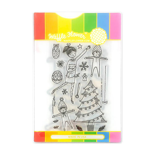 Waffle Flower Crafts - Christmas - Craft Dies and Acrylic Stamp Set - Deck the Halls