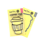 Waffle Flower Coffee Time Stamp & Die