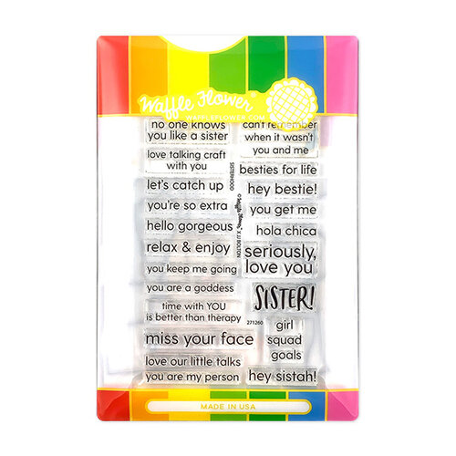 Waffle Flower Crafts - Craft Dies and Photopolymer Stamp Set - Sisterhood Combo