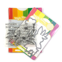 Waffle Flower Crafts - Craft Dies and Clear Photopolymer Stamp Set - A Little Note Combo