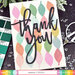 Waffle Flower Crafts - Craft Dies and Clear Photopolymer Stamp Set - Oversized Thank You Combo