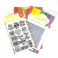 Waffle Flower Crafts - Craft Dies and Photopolymer Stamp Set - Herringbone Combo